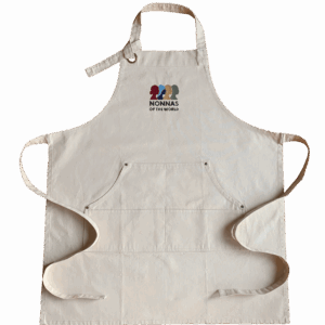 Premium Embroidered Apron – Cream 
