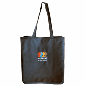 Embroidered Twill Tote – Black