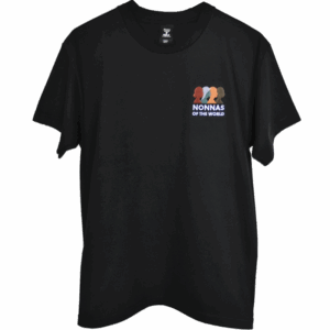 Nonnas of the World Embroidered T-Shirt – Black