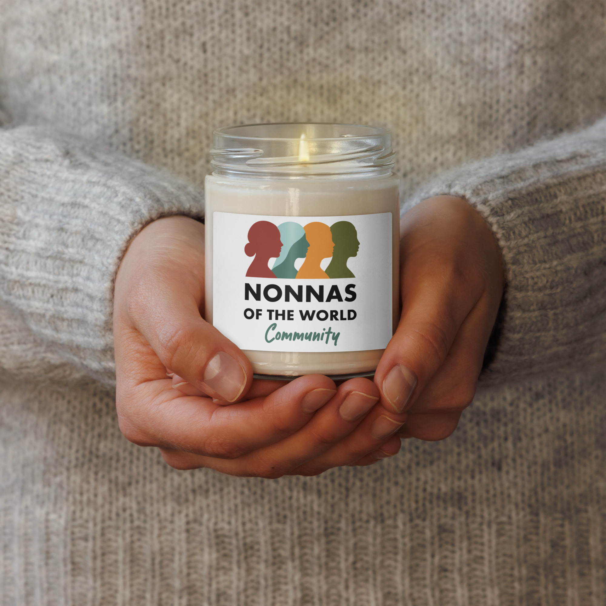 Scented soy candle